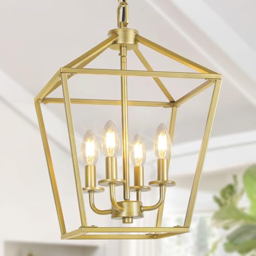 4 Light Gold Chandelier (4 Count)
