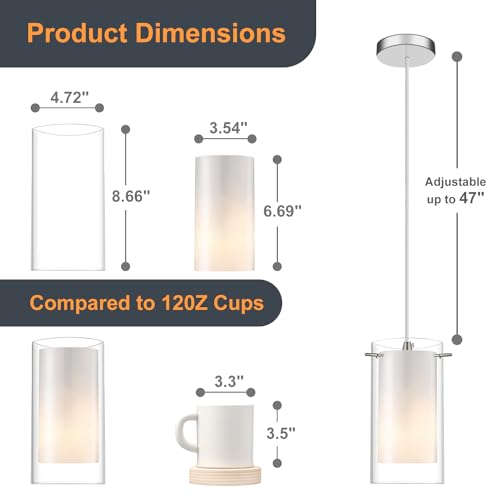 Pendant Lights Kitchen Island 2 Pack (2 Count)