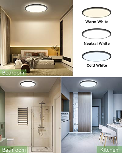 4Pack 12 Inch LED Ceiling Light Flush Mount (4 Count)