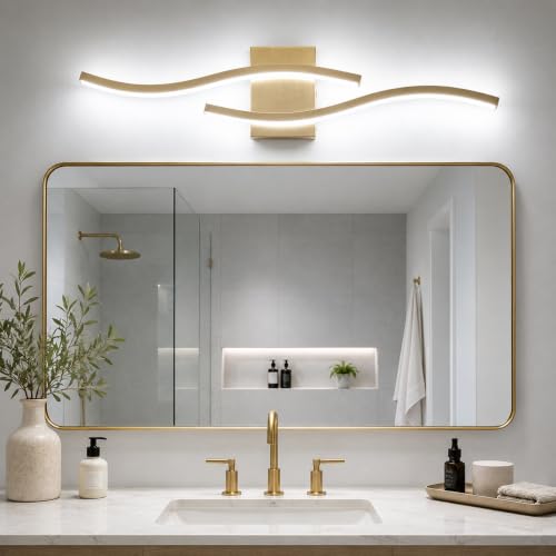 Modern Vanity Lights Dimmable Bathroom Light Fixtures Over Mirror Bathroom LED Vanity Light for Bathroom Living Room