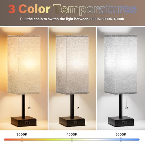 Bedside Lamp for Bedroom Set of 2 (2 Count)