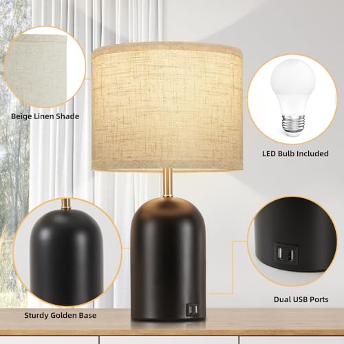 Touch Control Table Lamps Set of 2