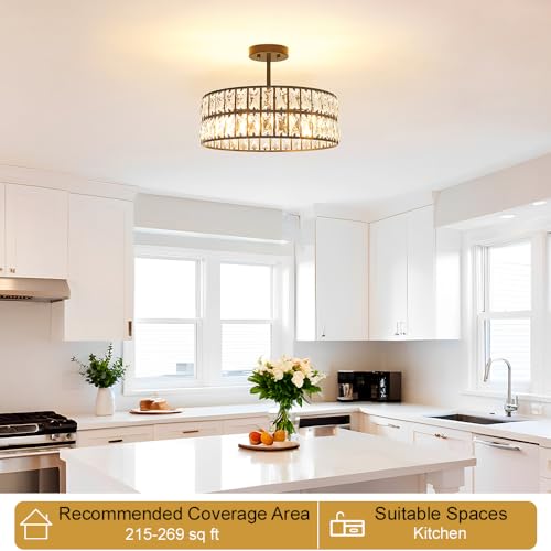 Crystal Ceiling Light Fixture