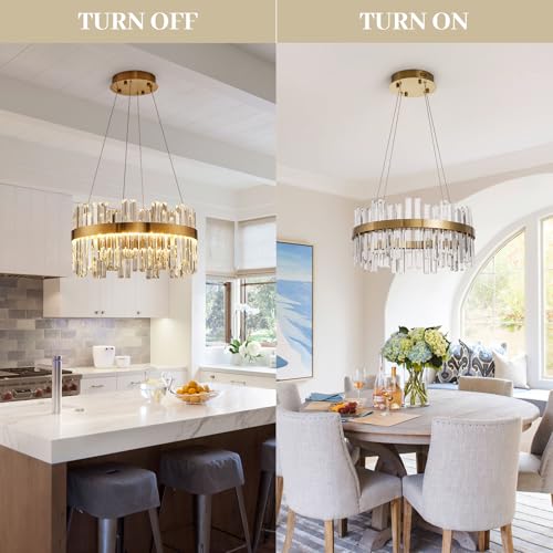 19.7" Modern LED Crystal Chandeliers