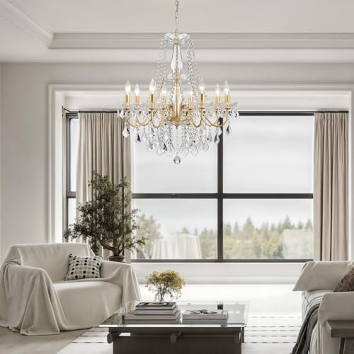 Gold Crystal Chandelier