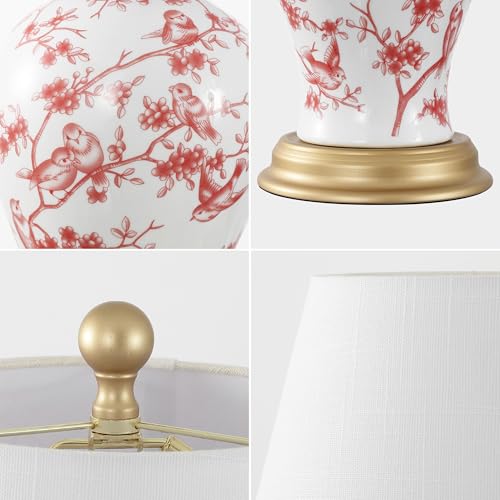 Grace 24" French Country Floral Urn Ceramic Lamp