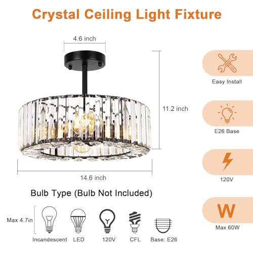 Semi Flush Mount Ceiling Light