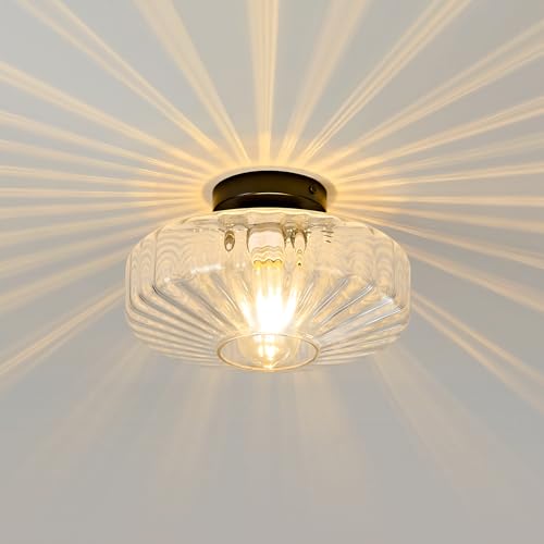 Glass Semi Flush Ceiling Lights