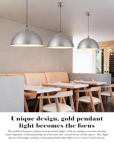 Brushed Nickel Pendant Light 16 inch