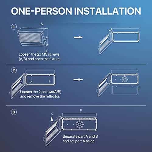 LED Wall Pack Light 120W 15 (4 Count)