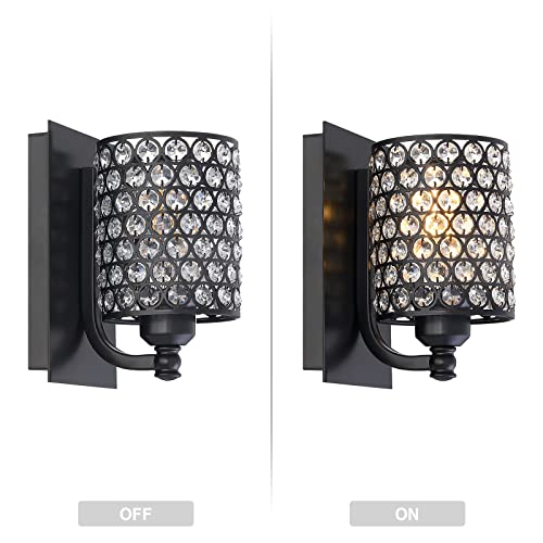 Crystal Wall Sconce Oil Rubbed Bronze Finish (2 Count)