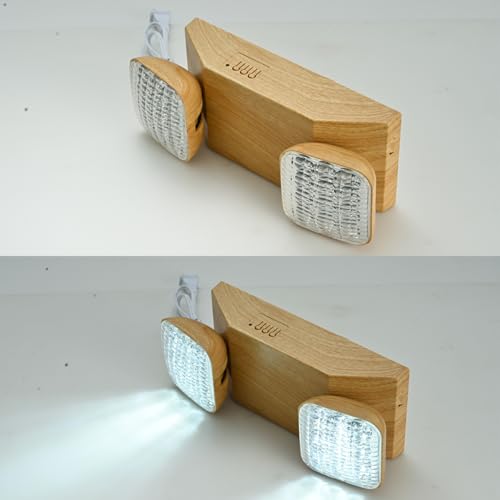 Plug in Emergency Lights for Business Home Power Failure 4Hours 300lm LED Rechargeable Light Fixtures with Battery Backup