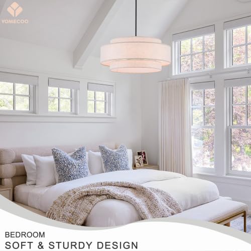 23.6" Modern Large Drum Chandelier