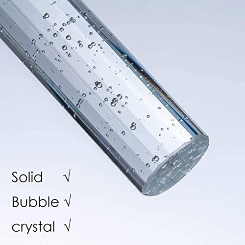 12 Lights Modern Chandeliers for Entryway High Ceiling Chandelier LED Dimmable Long Lights Fixture Pendants Lighting Crystal Chandeliers for Hallway Foyer Living Room Silver Finished Lighting