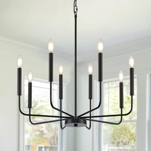 Modern Black Chandelier for Dining Room