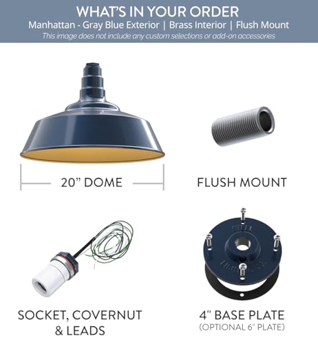 Industrial Pendant Light 20 Inch Extra Large Steel