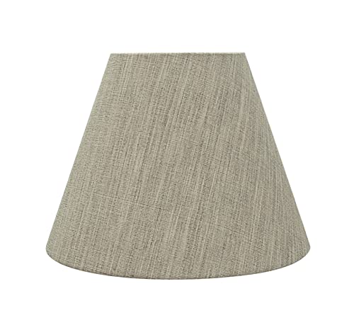 32628A Transitional Empire Shape Spider Construction Lamp Shade in Oat Tan