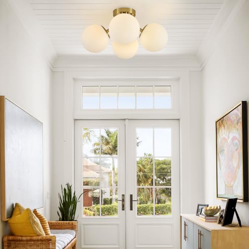 4 Light Mid Century Modern Ceiling Light