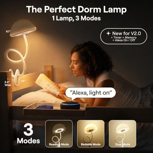 Shroommate Clip On Light for Dorm Room