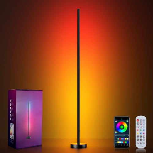 Smart RGBICW LED Corner Floor Lamp