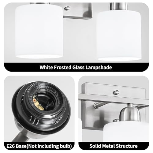 Brushed Nickel Bathroom Light
