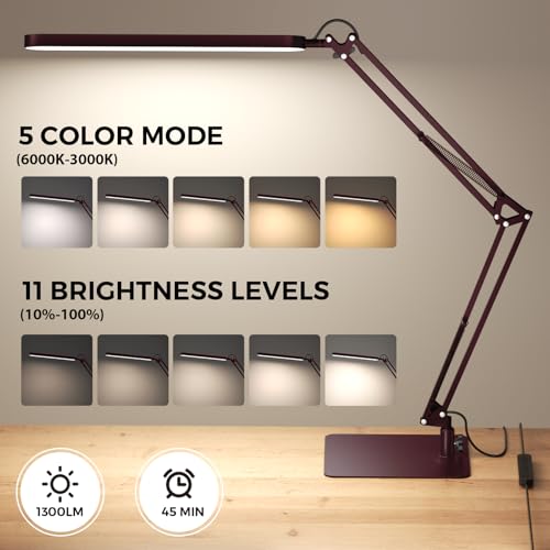 LED Desk Lamp with Slim Base