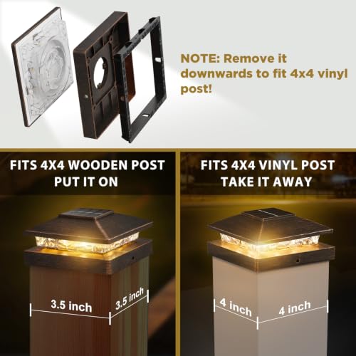 Solar Post Cap Lights Outdoor 24pack (24 Count)
