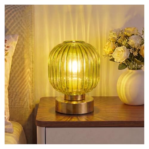 Green Touch Glass Table Lamp