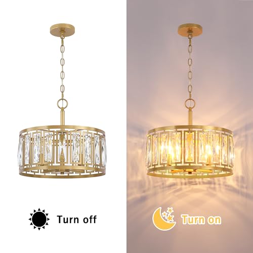 Gold Crystal Chandelier