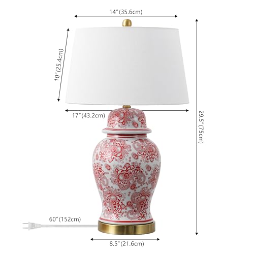 Ellis Chinoiserie Ginger Jar Table Lamp 29.5"