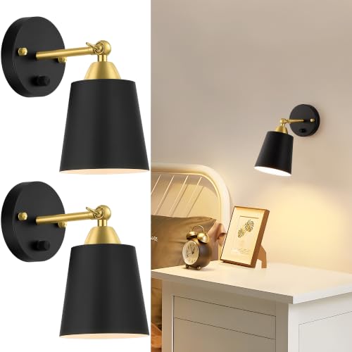 Dimmable Wall Sconces Set of 2