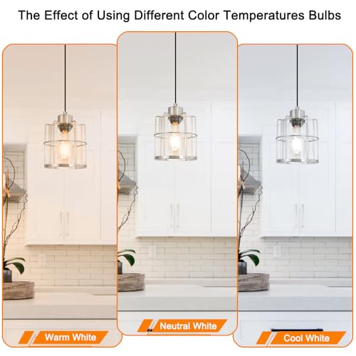 Brushed Nickel Pendant Lights Set of 2 (2 Count)
