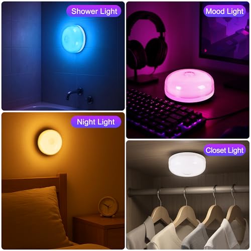 2 Pack Waterproof Shower Light No Wiring (2 Count)