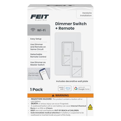 Smart WiFi Dimmer Switch with Remote