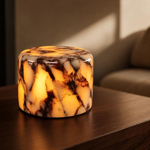 Natural Marble Cordless Touch Dimmable Table Lamp Night Light