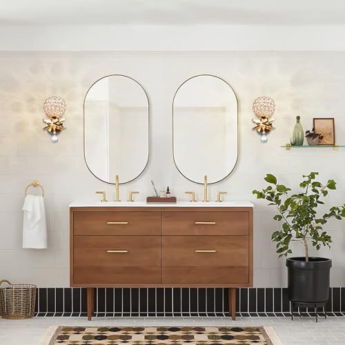 Gold Wall Sconces Set of Two (2 Count)