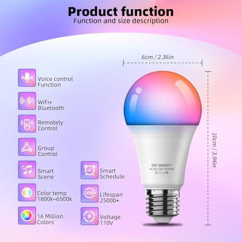 LED Smart Light Bulbs (6 Count)