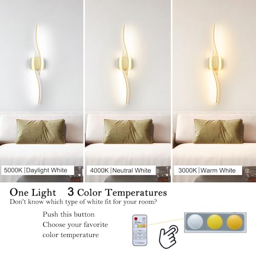 Modern Gold Wall Light Fixture Set of 2 (2 Count)