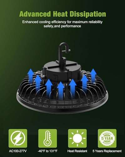 150W 12 Pack UFO LED Shop High Bay Lights (12 Count)