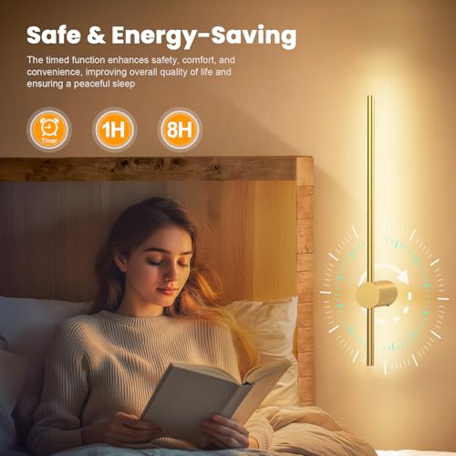 24 Inch Battery Operated Wall Sconce Set of 2 (2 Count)