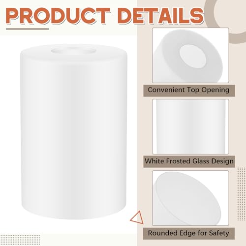1 Pcs White Frosted Glass Lamp Shade 1