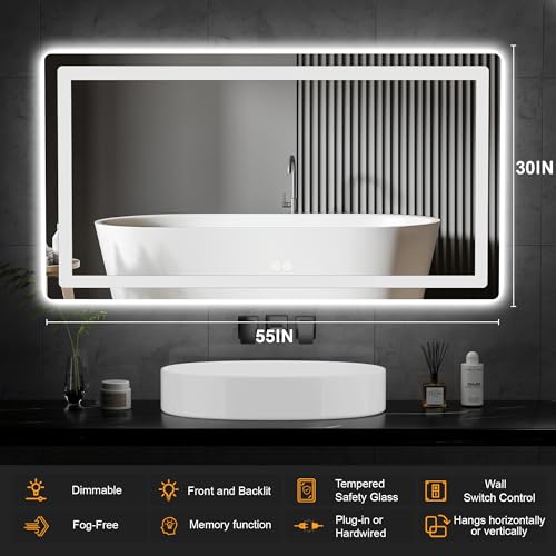 LED Bathroom Vanity Mirror with Lights