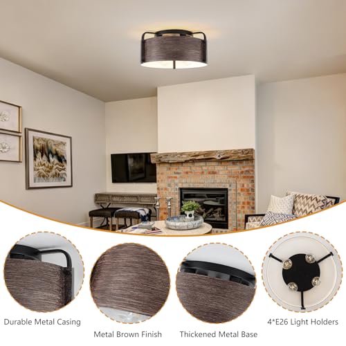 Farmhouse Flush Mount Ceiling Light