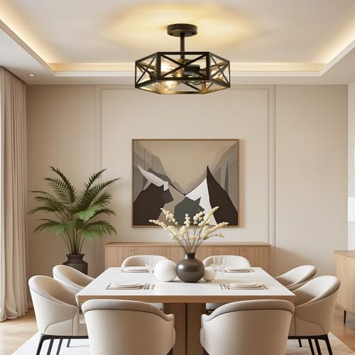 Semi Flush Mount Ceiling Light for Hallway Light Fixture