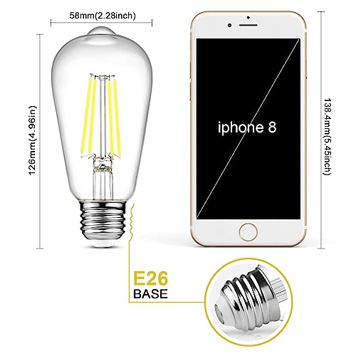 Vintage LED Edison Bulbs (4 Count)