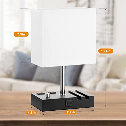 White Bedside Table Lamps Set of 2 (2 Count)