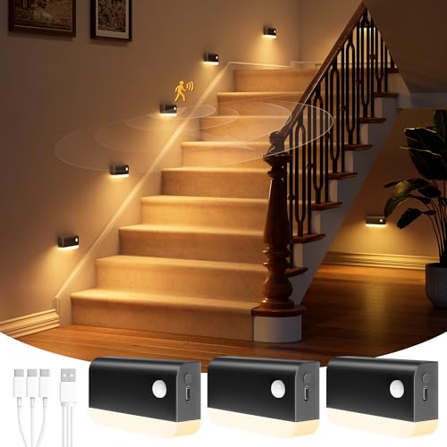 Motion Sensor Stair Lights Indoor (3 Count)