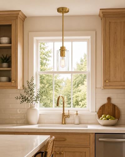 Brass Pendant Lights Kitchen Island 2 Pack (2 Count)