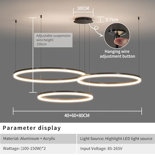 Modern Design Dimmable Chandelier Light