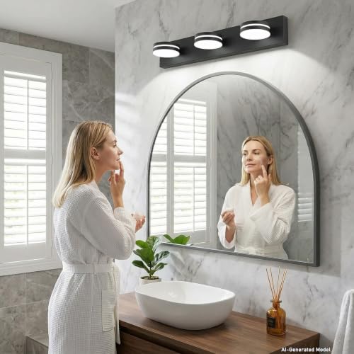 3 Light Bathroom Vanity Light Over Mirror